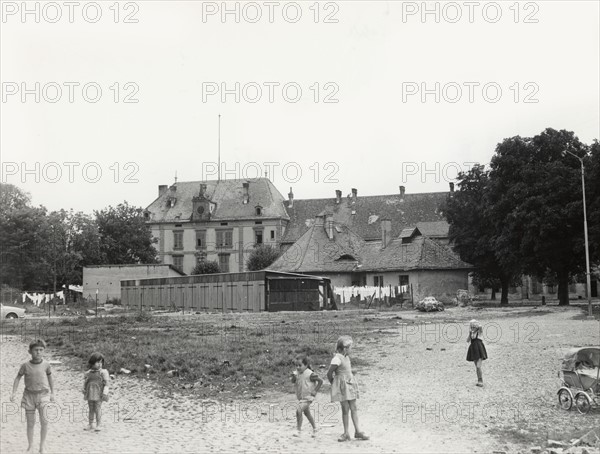 Barracks bought by the municipality of Neuf-Brisach, France, to be used as dwellings (1960)