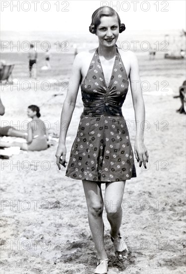 Lady de Willoughby de Broke à Deauville (1937)