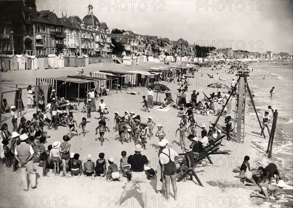 Les vacances à La Baule, août 1937