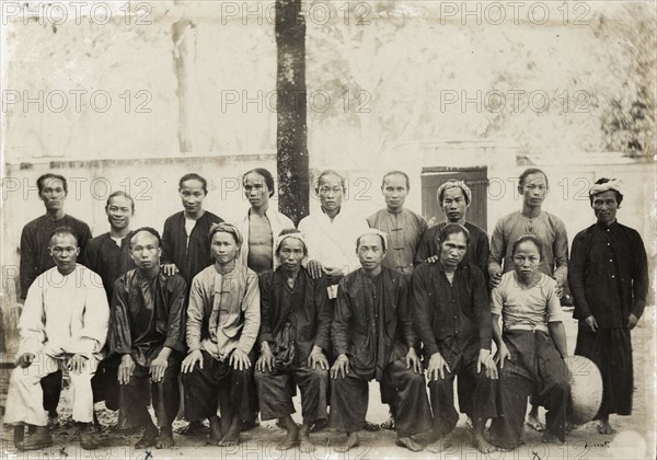 Chine, un groupe d'annamites