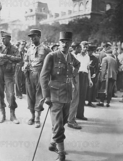 French General Leclerc during the Liberation of Paris  (August 1944)