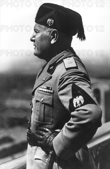 Benito Mussolini, during the invasion of Ethiopia (1935)