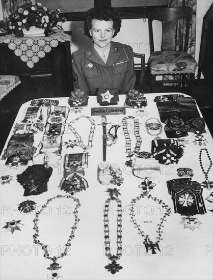 Military medals which belonged to Joachim von Ribbentrop