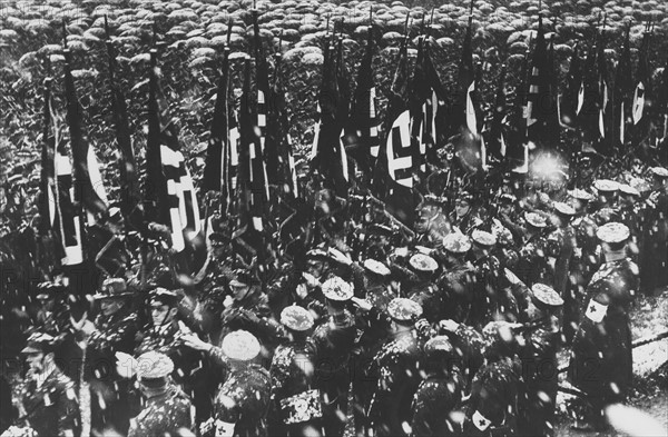 Rassemblement du Front allemand au Wackenberg, pour le plébiscite sur la Sarre (1935)