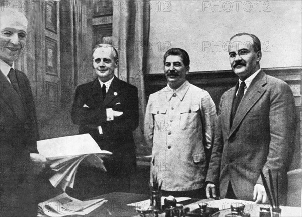 Signing of the Soviet-German non-aggression Pact (1939)