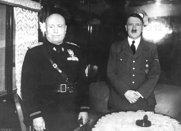 Hitler-Mussolini meeting at the Brenner Pass (1940)