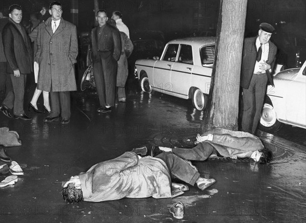 Shooting on the Boulevard Bonne Nouvelle, Paris (1961)