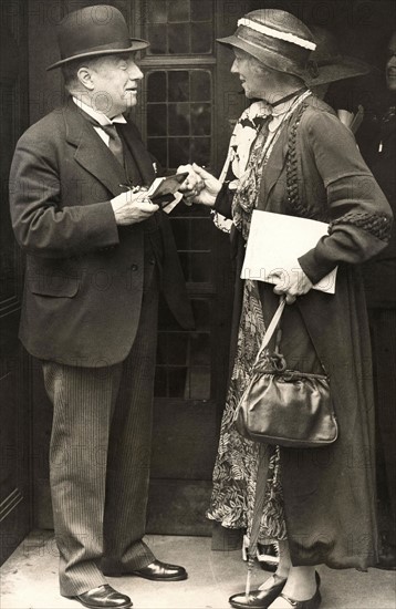 Stanley Baldwin, after a meeting of the Conservative and Unionists Associations.