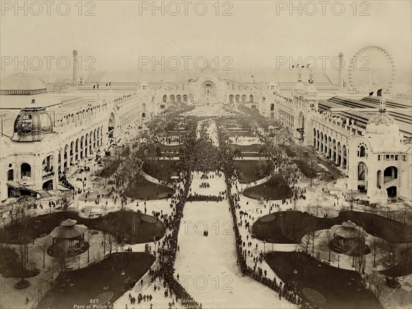Paris. 1900 World Exhibition. The official procession on the opening day.