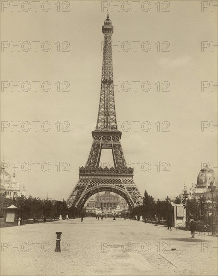 Paris. 1900 World Exhibition. The Eiffel Tower.