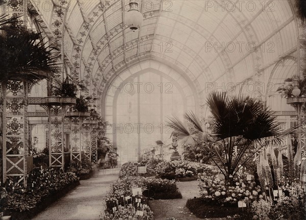 Paris. 1900 World Exhibition. The Huge  Greenhouse of the city of Paris.