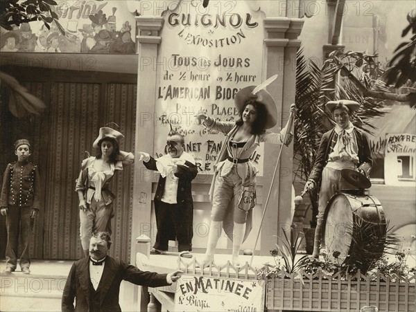 Paris. 1900 World Exhibition. A Street Show.