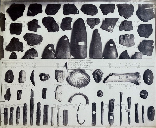 Collection of prehistoric implements, British Museum