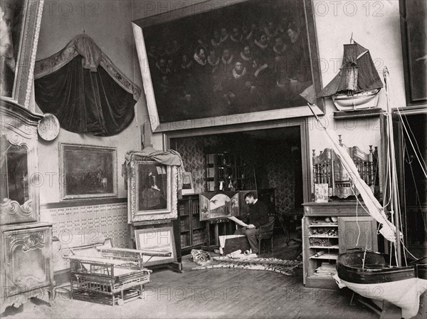 Ernest Duez in his studio