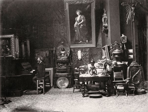 Carolus-Duran in his studio