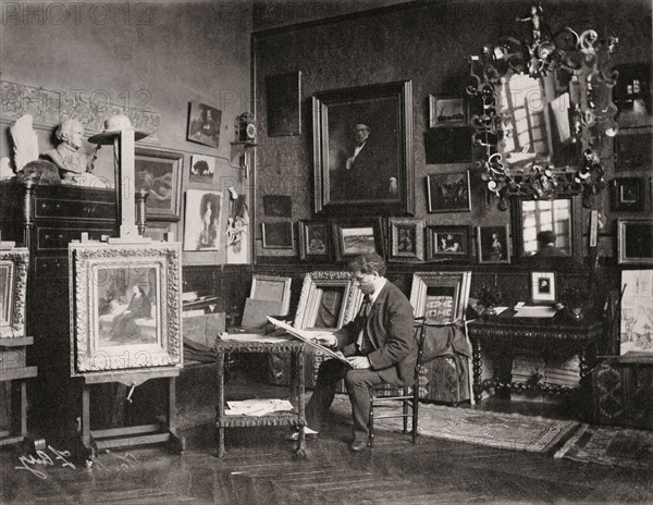 Tony Robert-Fleury in his studio