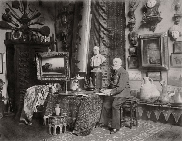 Charles-Théodore Frère in his studio