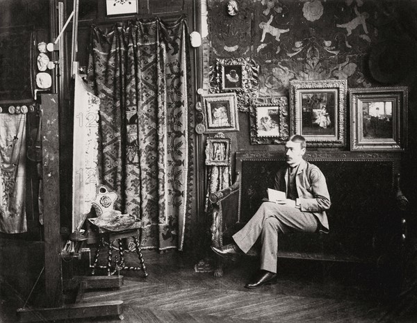 Walter Gay in his studio