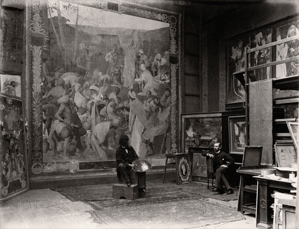 Pierre-Victor Galland in his studio