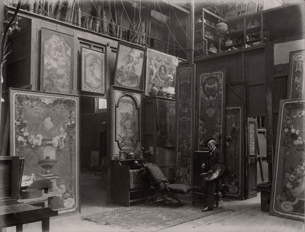 Pierre-Victor Galland in his studio