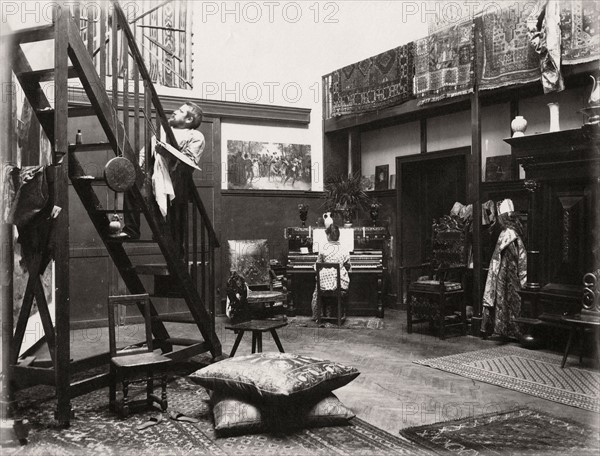 Jules-Arsène Garnier in his studio