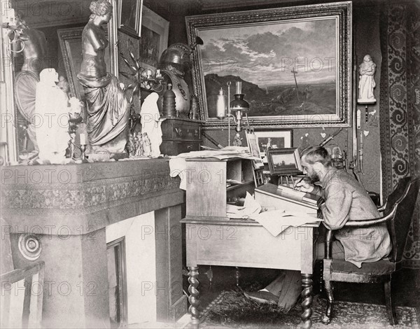 Paul Léon Jazet in his studio