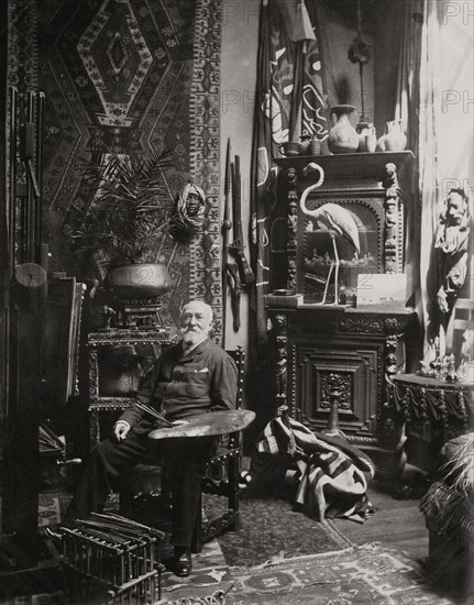 Charles-Théodore Frère in his studio