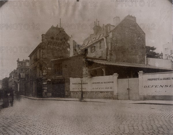 Atget, Houses rue du Grenier Saint-Lazare in Paris