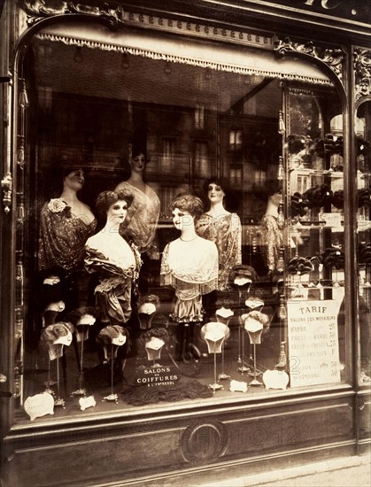 Atget, Salon de coiffure à Paris