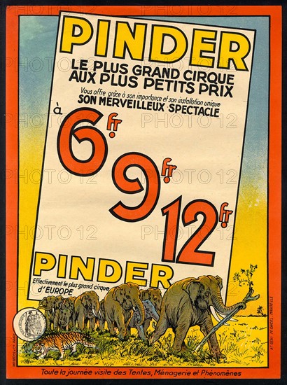 Poster for the Cirque Pinder