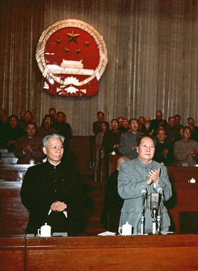 Mao Zedong et Liu Shaoqi en avril 1959