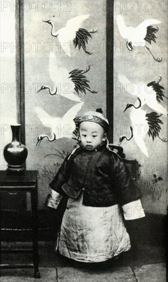 Portrait de Pu Yi à 2 ans