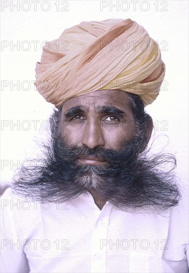 Portrait of Indian man inside the Amber Fort,
Jaipur, Eastern Rajasthan, India.