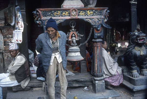 Population locale, Place Durbar, Patan, Népal, Inde.