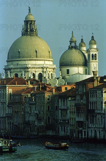 Santa Maria della Salute from the Grand Canal, Venice, Italy.