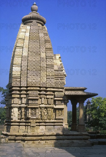 Petit temple à Khajuraho, en Inde