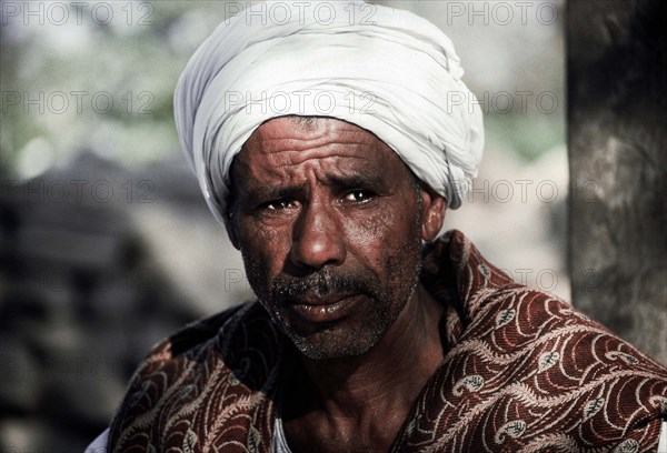 Temple guide, Temple of Mut, Luxor Temple, Egypt