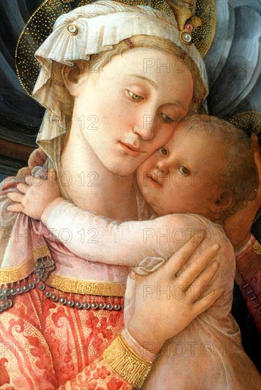 Lippi, La Vierge à l'enfant (détail)
