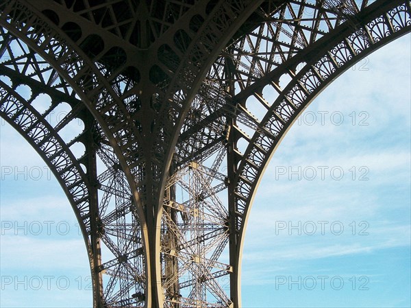 Detail of the Eiffel Tower in Paris