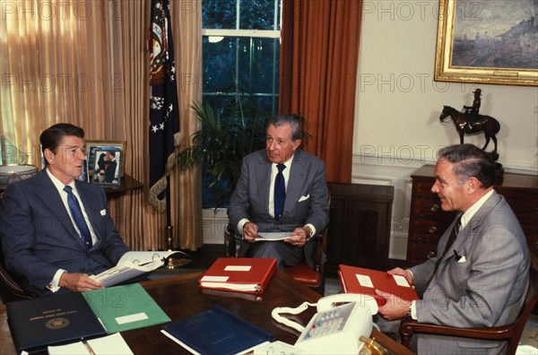 Alexander Haig With Donald Regan And Ronald Reagan