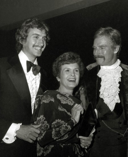 Charlton Heston, Wife Lydia And Son Frasier