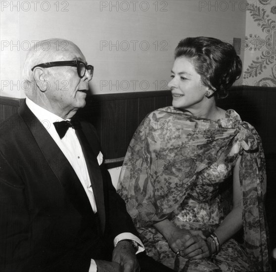 Spyros Skouras And Ingrid Bergman