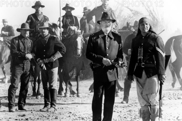 Jan. 1, 2011 - ROBERT DUVALL, GENE HACKMAN AND STEVE REEVIS IN A SCENE  FROM ''GERONIMO: AN AMERICAN LEGEND''..1993.Â©SUPPLIED BY ADH/(Credit Image: © Globe Photos/ZUMAPRESS.com)